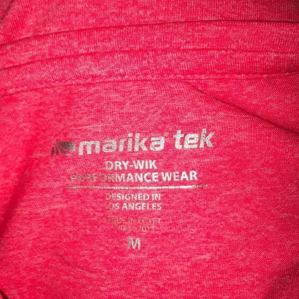Marika Tek Women's Dry-Wik Short Sleeve Pink Performance Top‎ Size M